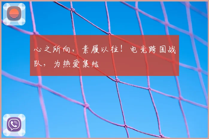 心之所向，素履以往！电竞跨国战队，为热爱集结